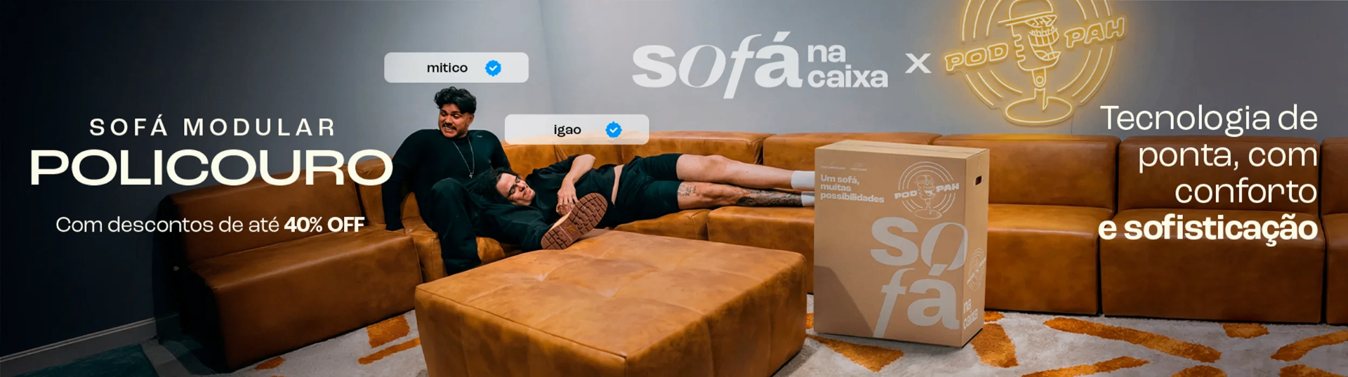Sofá Modular Policouro — Sofá na caixa x Podpah